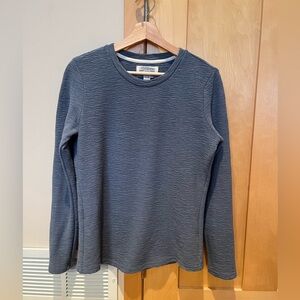 Carbon2Cobalt Pullover Style Textured Dusty Blue Sweater sz S